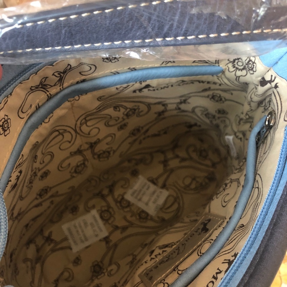 Montana West Beaded Steer Head Collection Crossbod - Picture 4 of 5